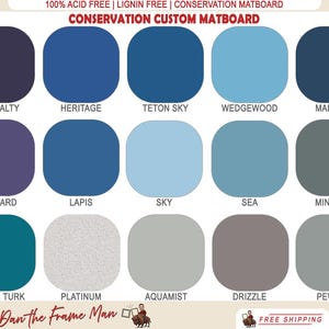 Custom Cut Acid-Free Mat Board: Conservation Framing Mat image 6