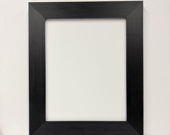 8x10 Black, Solid Wood Picture Frame