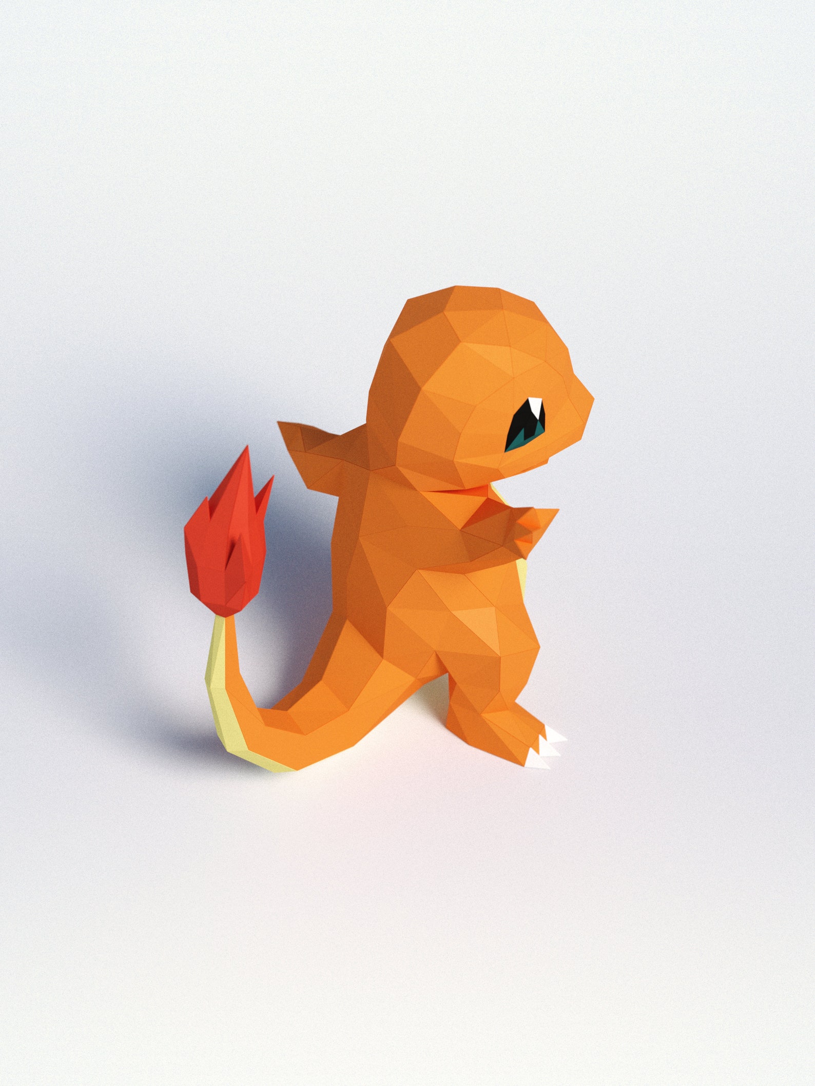Pokemon Papercraft Charmander Diy 3d Pokemon Papercraft Models Images