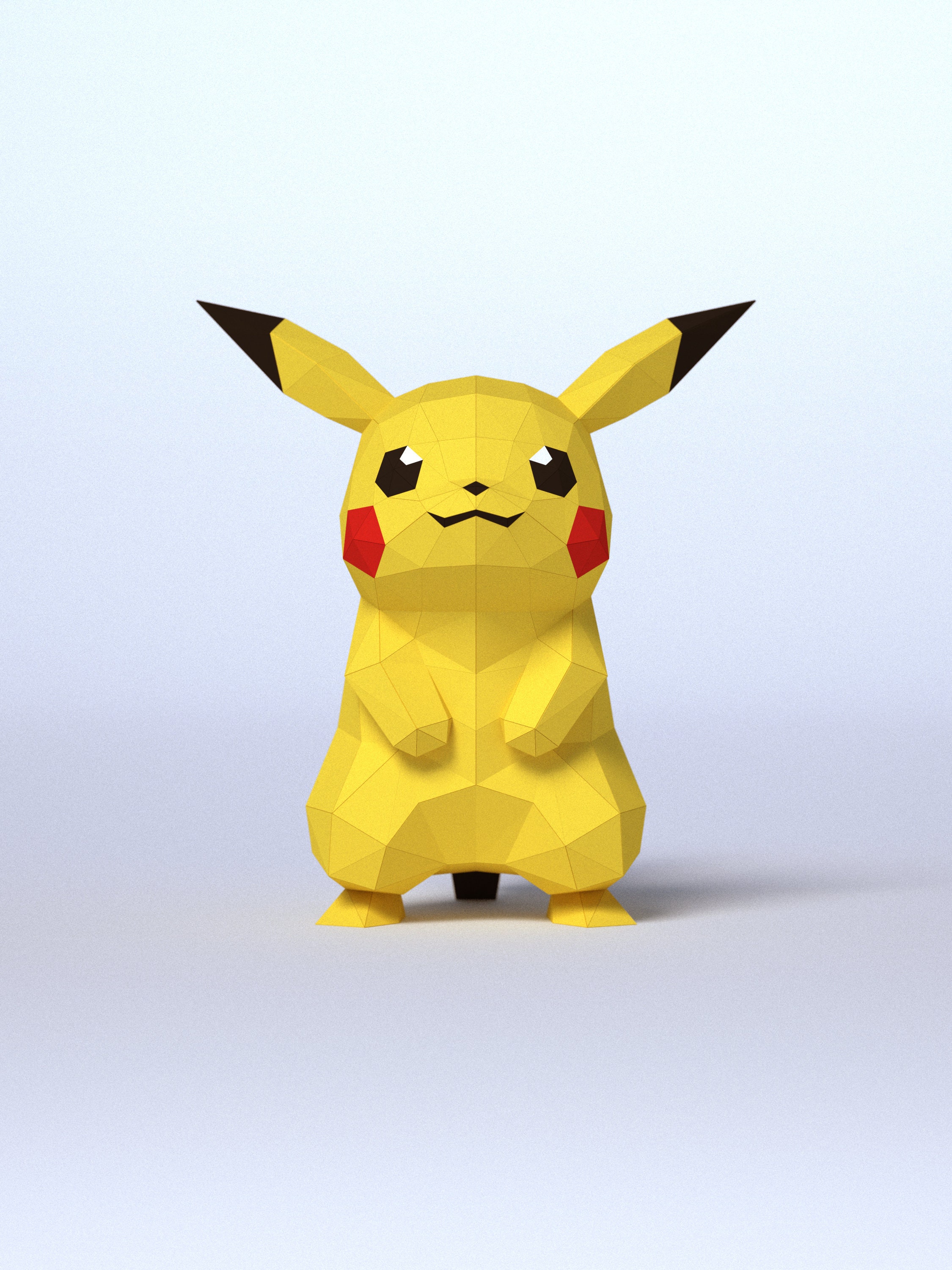 3D papercraft Pokemon Pikachu DIY Templates Including Etsy