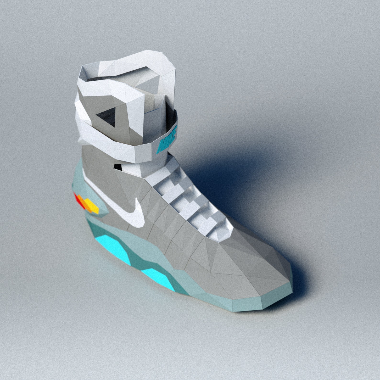 3D papercraft Back to the Future Air MAG Shoes DIY | Etsy