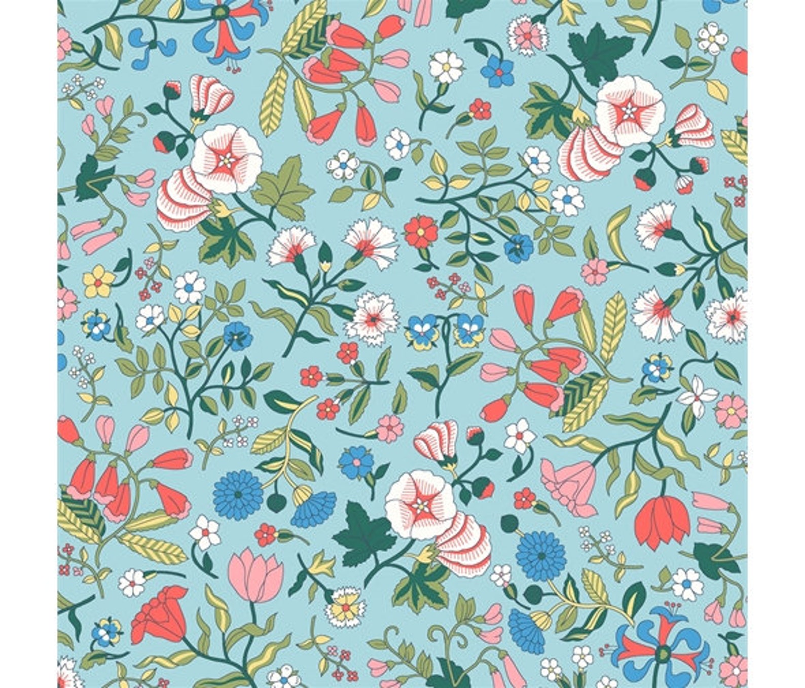 Liberty of London Flower Show Midsummer Fabric Collection 2 - Etsy UK