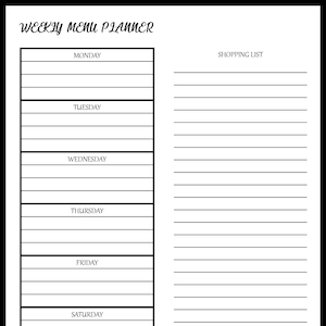 52 Page Daily Meal Planner - Etsy