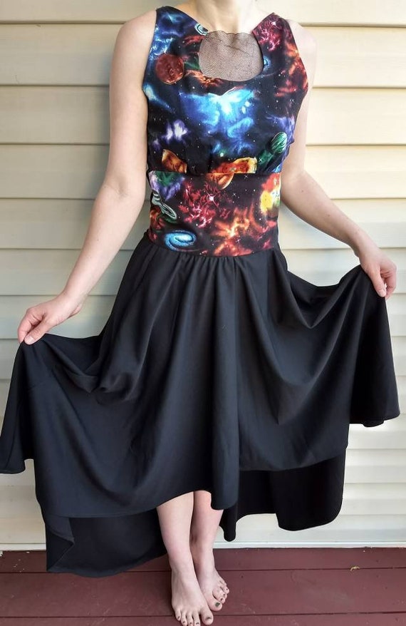 galaxy prom dress