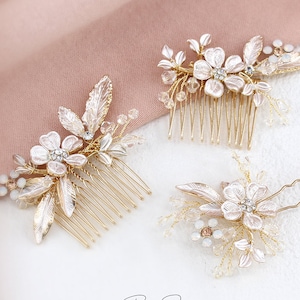 Bridal Hair Comb Crystal Leaves Wedding Hair Accessories Bridal Hair Accessory Crystal Bridal Comb Floral Comb Bridal Bling Bridal Hair pin