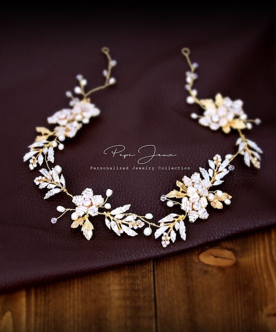 Wedding Ribbon Headband Bridal Headpiece Bridal Hair Comb  display picture 1