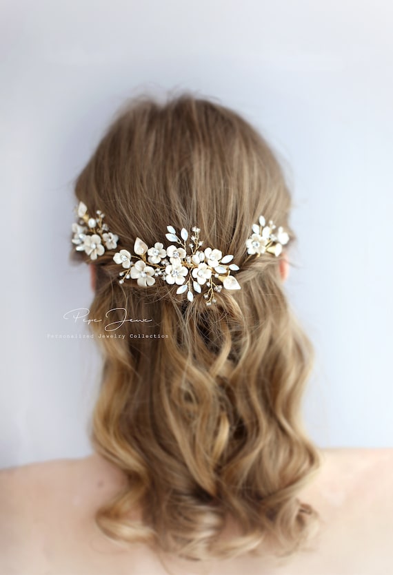 Bridal Hair Comb Crystal Leaves Wedding Hair Accessories  display picture 2