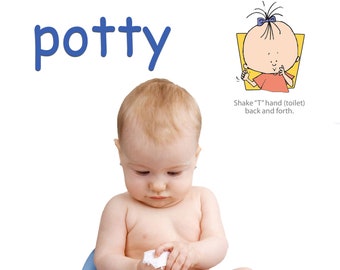 Baby Signs Potty Training Posters | Toddler Communication (PDF)