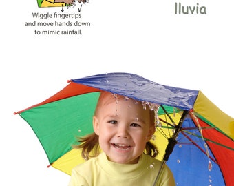 Weather Signs Poster Pack | Baby Sign Language for Weather Words | 6 Posters | Digital Download