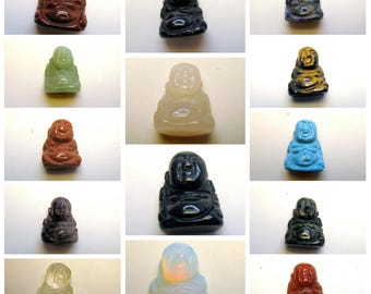 Figurka Buddy z kamienia ręcznie rzeźbiona z kamienia szlachetnego, totem, zwierzę duchowe, kolekcjonerskie