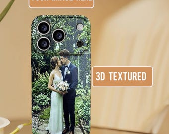 Telefoonhoesje met 3D-textuur op maat, compatibel met MagSafe, iPhone 17-serie