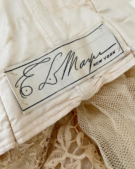 Vintage 20s Dress 1920s Wedding Dress Silk and La… - image 7