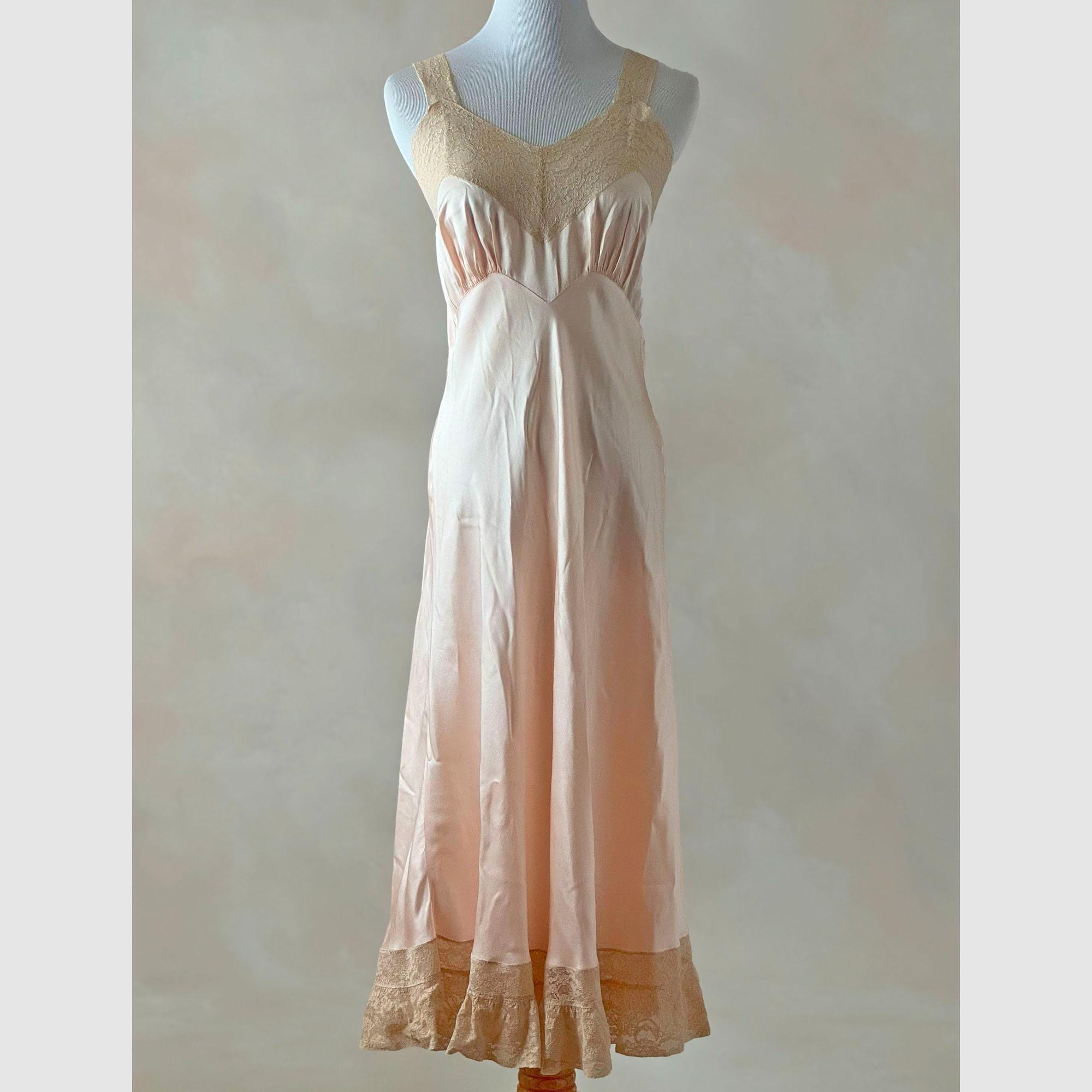 下着・アンダーウェア 1940s White Slip Dress 1940s Slip Dress | eBay