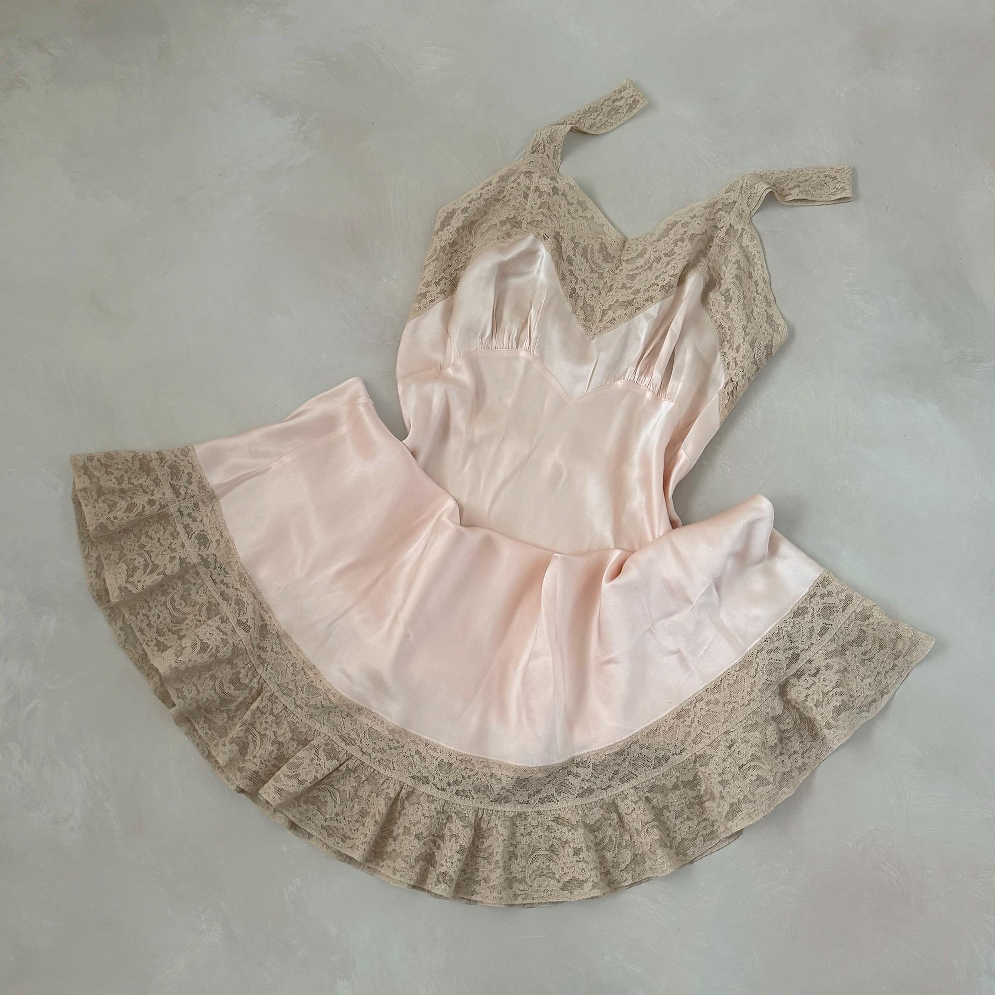 下着・アンダーウェア 1940s White Slip Dress 1940s White Slip Dress 下着・アンダーウェア