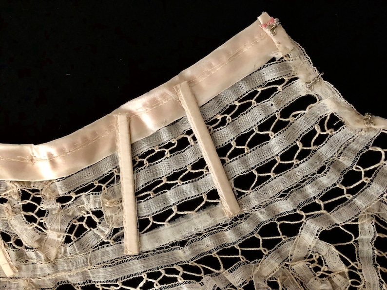 1910/'s Cotton Tape Lace Battenburg Lace Blouse Antique Edwardian Blouse