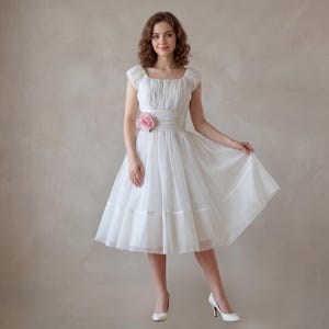 sachin and babi light blue dress 1950s Chiffon Dress