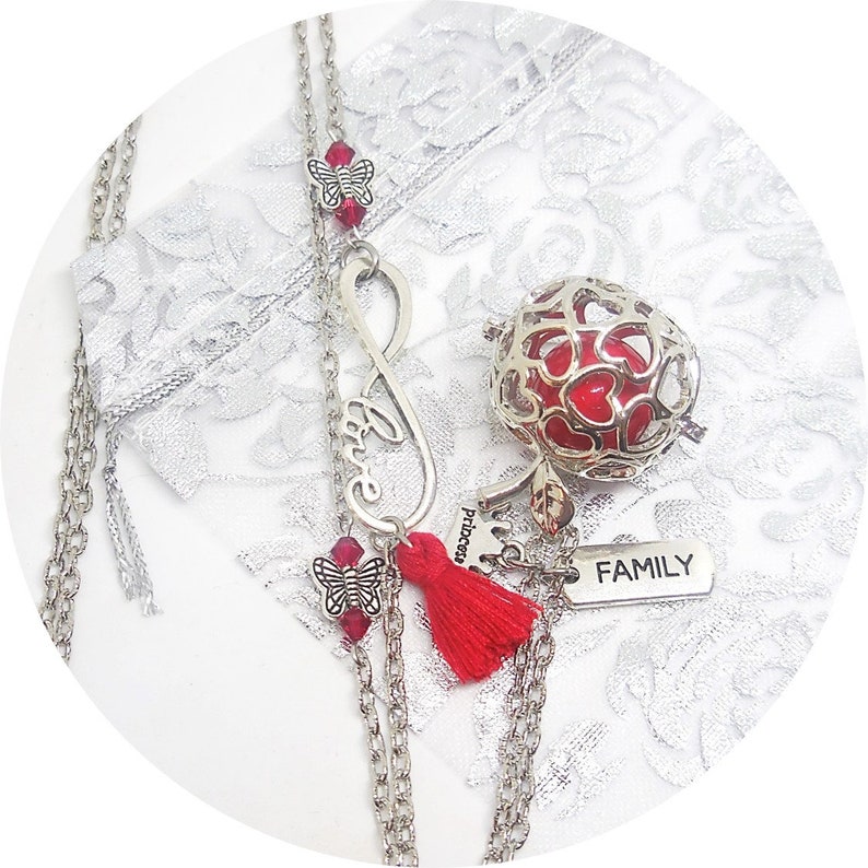 Bola De Grossesse Pomme Damour Babyshower Enceinte Naissance Maman Bebe Colliers Avec Pendentifs Colliers Chocolate Brands Com