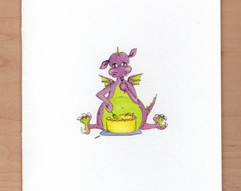 Baby Dragon Birthday Card