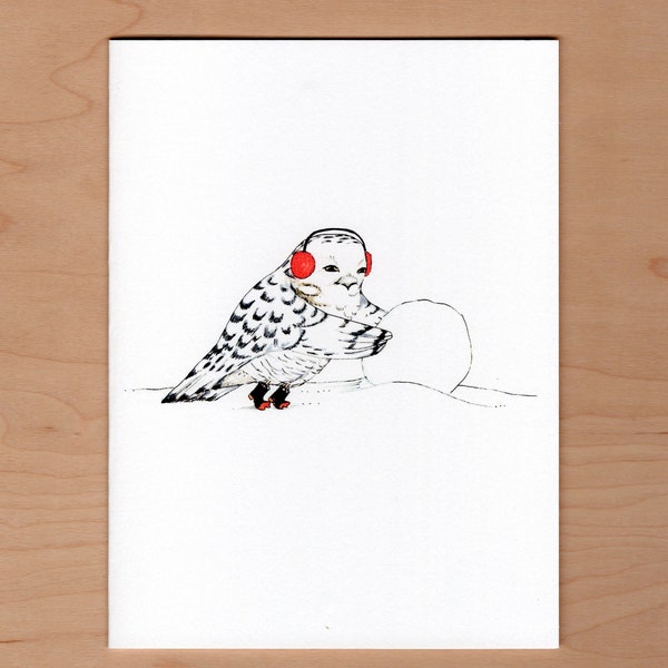 Snowy Owl Holiday Card, Christmas Card, Winter Card, Nondenominational Card