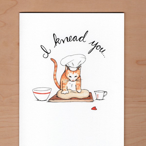 Cat Valentine Card, Pun Valentine, Funny Cat Card