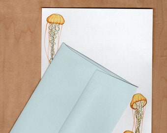 Jellyfish writing paper, Stationery Set