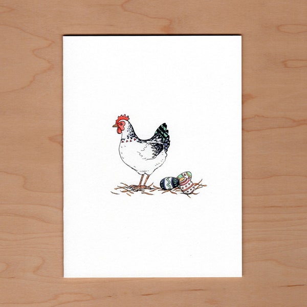 Chicken and Eggs Easter Card, Easter Card, Funny Easter Card