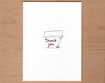 Boîte à emporter Carte de remerciement