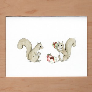 Squirrel Christmas Card