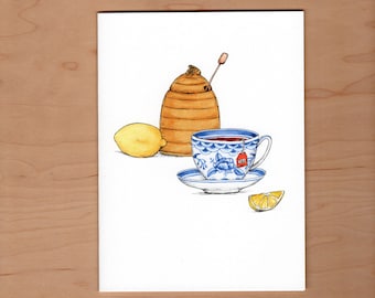 Cup of tea get well card, Feel better soon, Get Well Card