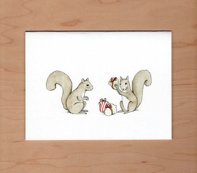 Squirrel Christmas, Christmas Card image 1