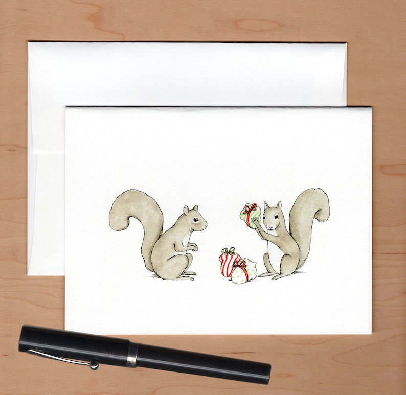 Squirrel Christmas, Christmas Card image 3