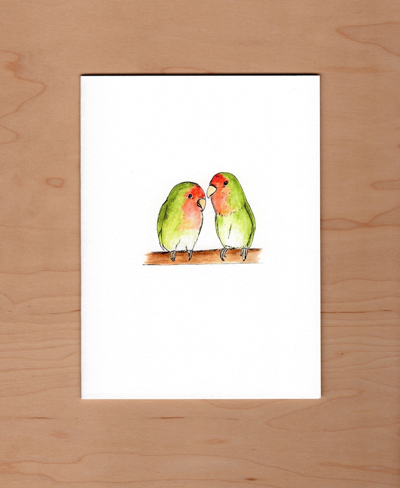 Love Bird Anniversary Card - Etsy