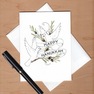Carte Hanukkah Colombes, carte Hanukkah image 3