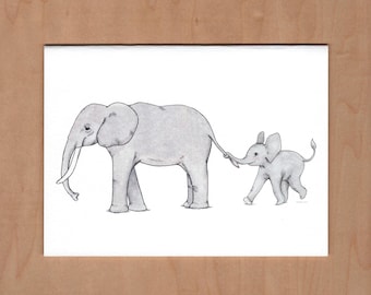 Parent's Day Card, Elephant Card