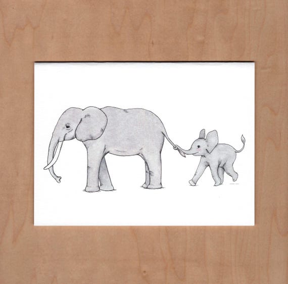 Parent's Day Card, Elephant Card