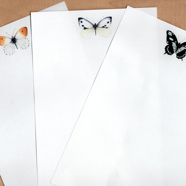 Butterfly Stationery Set, writing paper, letter writing set