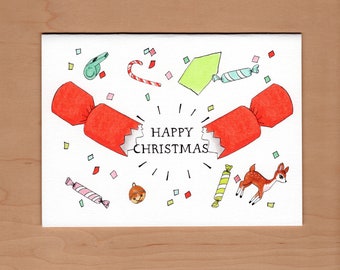 Christmas Cracker Christmas Card