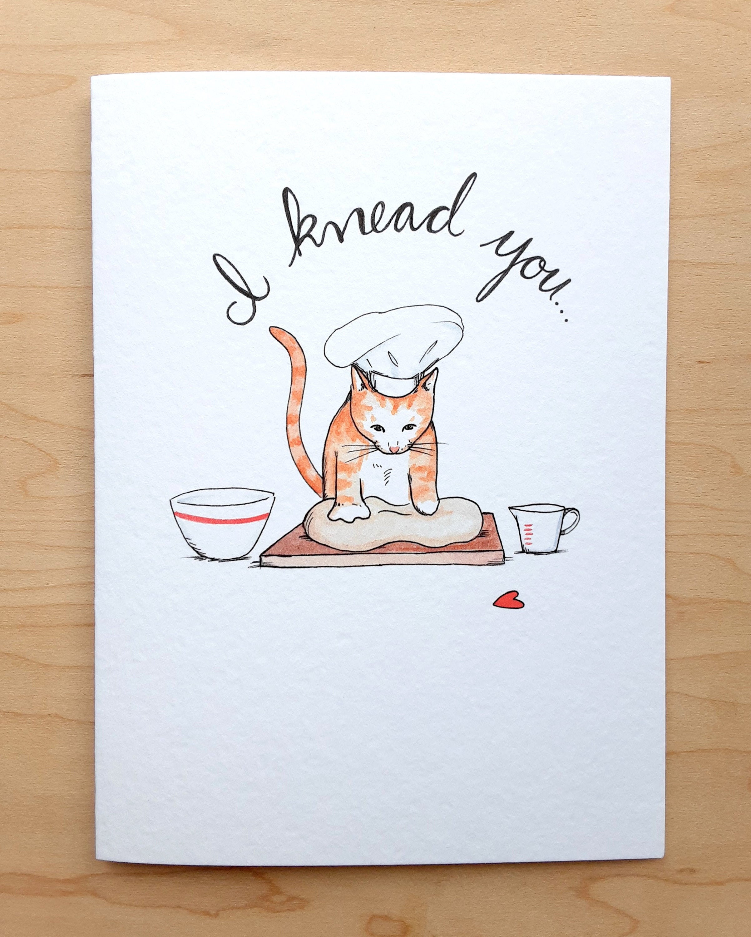 Cat Valentine Card Pun Valentine Funny Cat Card | Etsy