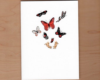 You Give Me Butterflies Card, Valentine's Day Card, Love Card, Anniversary Card