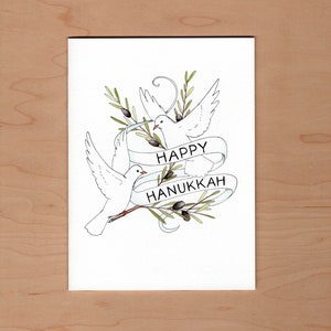 Carte Hanukkah Colombes, carte Hanukkah image 1