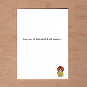 Carte d'anniversaire chat, carte d'anniversaire illustrée image 2