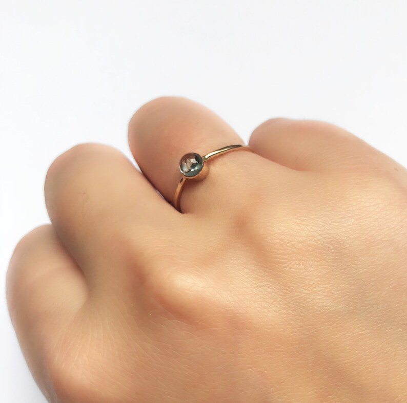 Sterling Silver Minimalist Topaz Necklace \u2022 Delicate Topaz Pendant \u2022 Dainty Silver Necklace \u2022 Thin Silver Necklace \u2022 Charm Necklace