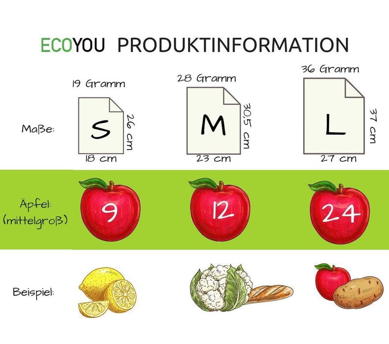 Set of 3 Fruit Nets & Vegetable Nets Made of Cotton Etsy