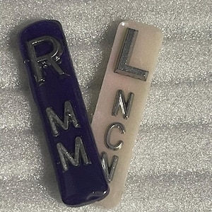 Glitter X-ray Markers - skinny rectangle; tall x-ray markers; radiology markers; set of markers for techs and students