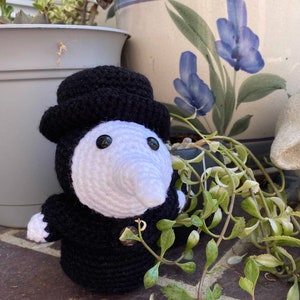 Cute Chibi Plague Doctor Crochet Amigurumi Pattern Plush