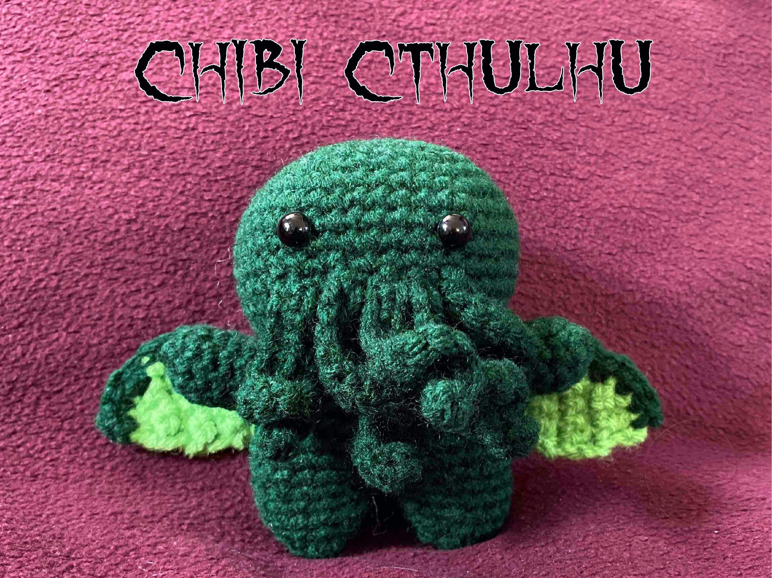 Crocheted a Cthulhu plushie for my dad : r/crochet