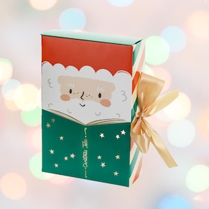 Santa Christmas Gift Box - Christmas Gift Boxes - Christmas Treat Boxes - Santa Gift Box - Christmas Gifts Wrapping - Kids Gift