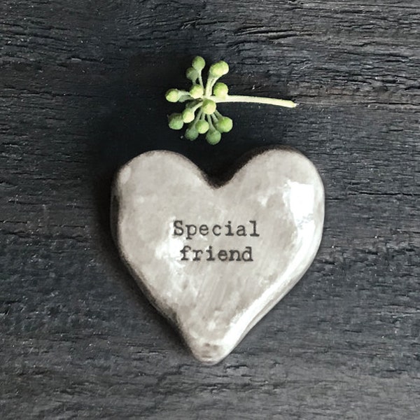 Special Friend Heart Pebble - Keepsake Token - Valentine's - Birthday Present - Gift For Friend-Friendship Gifts-Lockdown Gift-East Of India