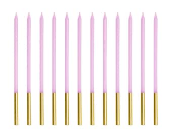 HXOUSE Set Candele Compleanno Numero 4 Con Farfalla Viola E 12 Candele Arcobaleno Macaron, Per Torte Di Compleanno E Festività
