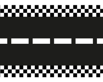 Racing Track Table Runner - Racing Car Birthday Party Table Cover - Racing Car Party - F1 Theme - Kids Birthday Party Supplies - 5m Long